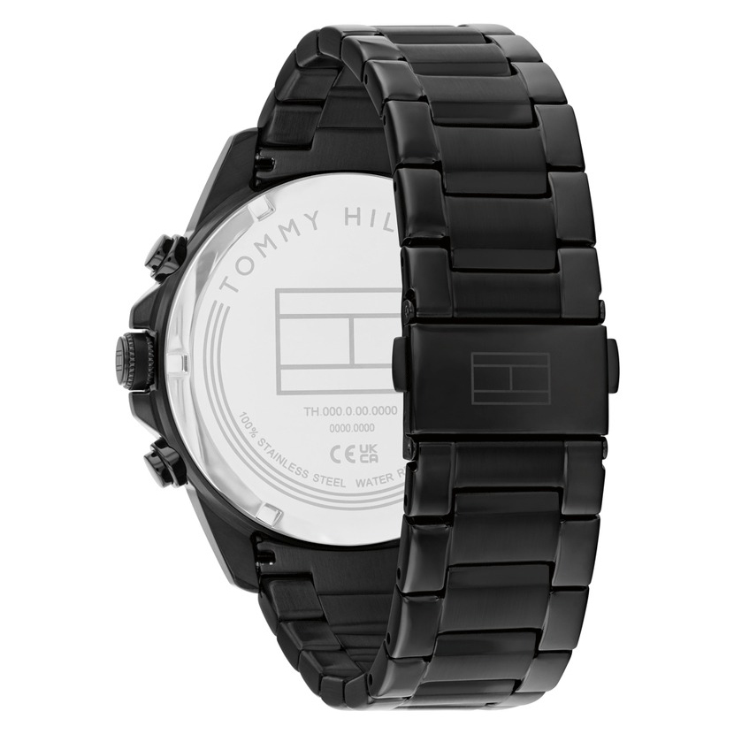 Montre Tommy Hilfiger Lars Black Stainless Steel Geometric Dial