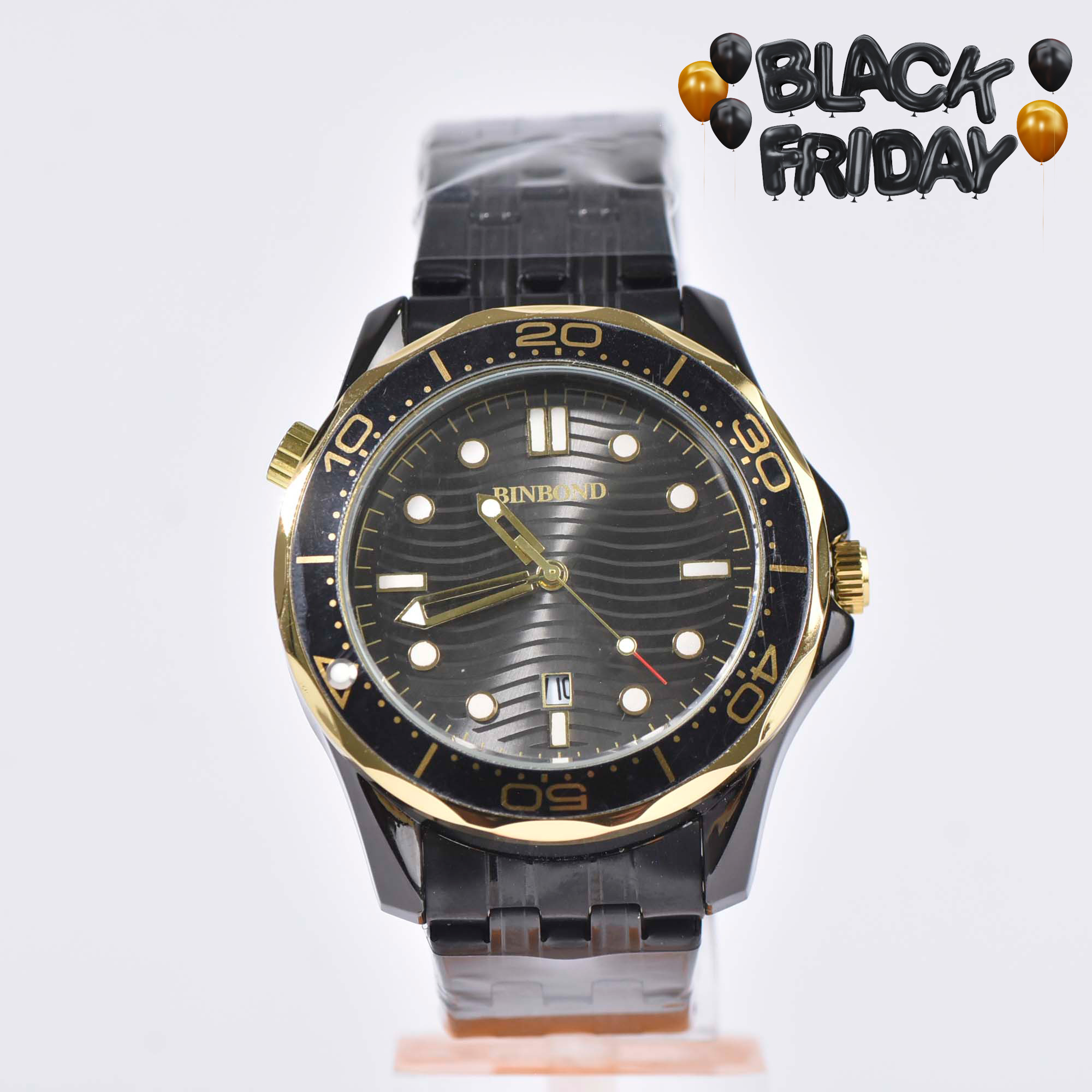 Montre Homme BINBOND BLACK GOLD