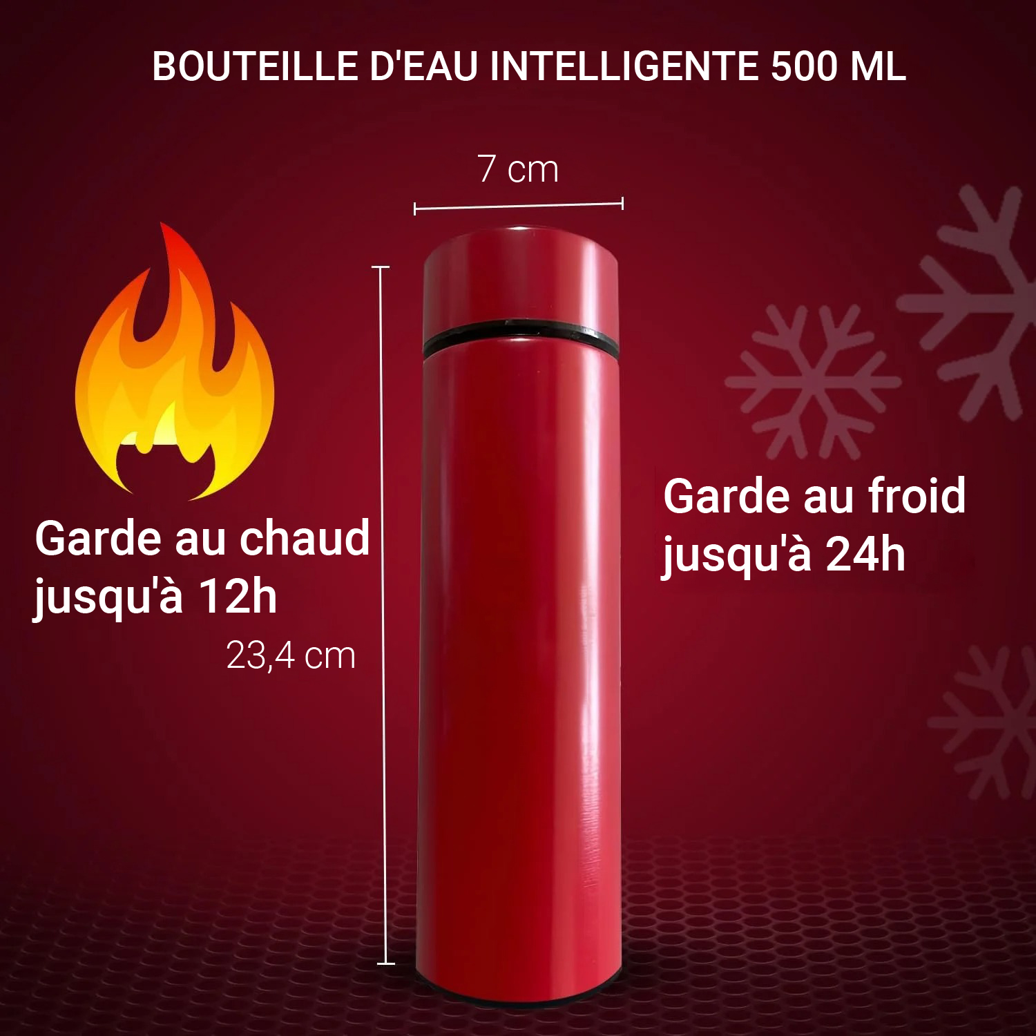 BOUTEILLE D\'EAU INTELLIGENTE 500 ML