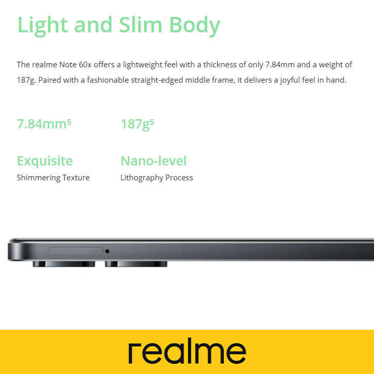 REALME NOTE 60X 4/128GB Wilderness Green