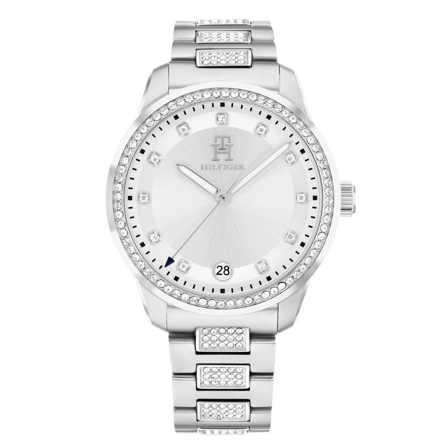 Tommy Hilfiger Stainless Steel Crystal-Embellished