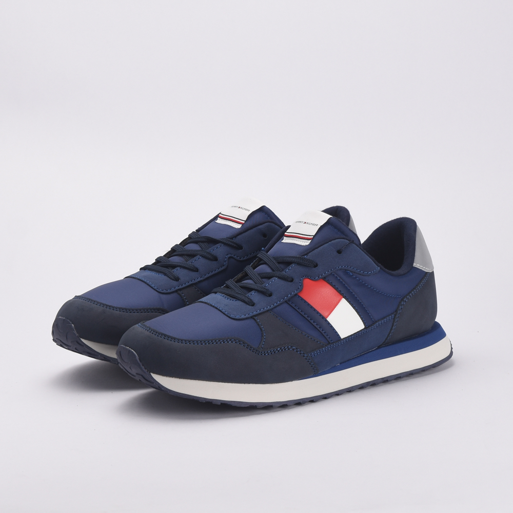 TOMMY HILFIGER FLAG LOW CUT LACE-UP 800-BLUE