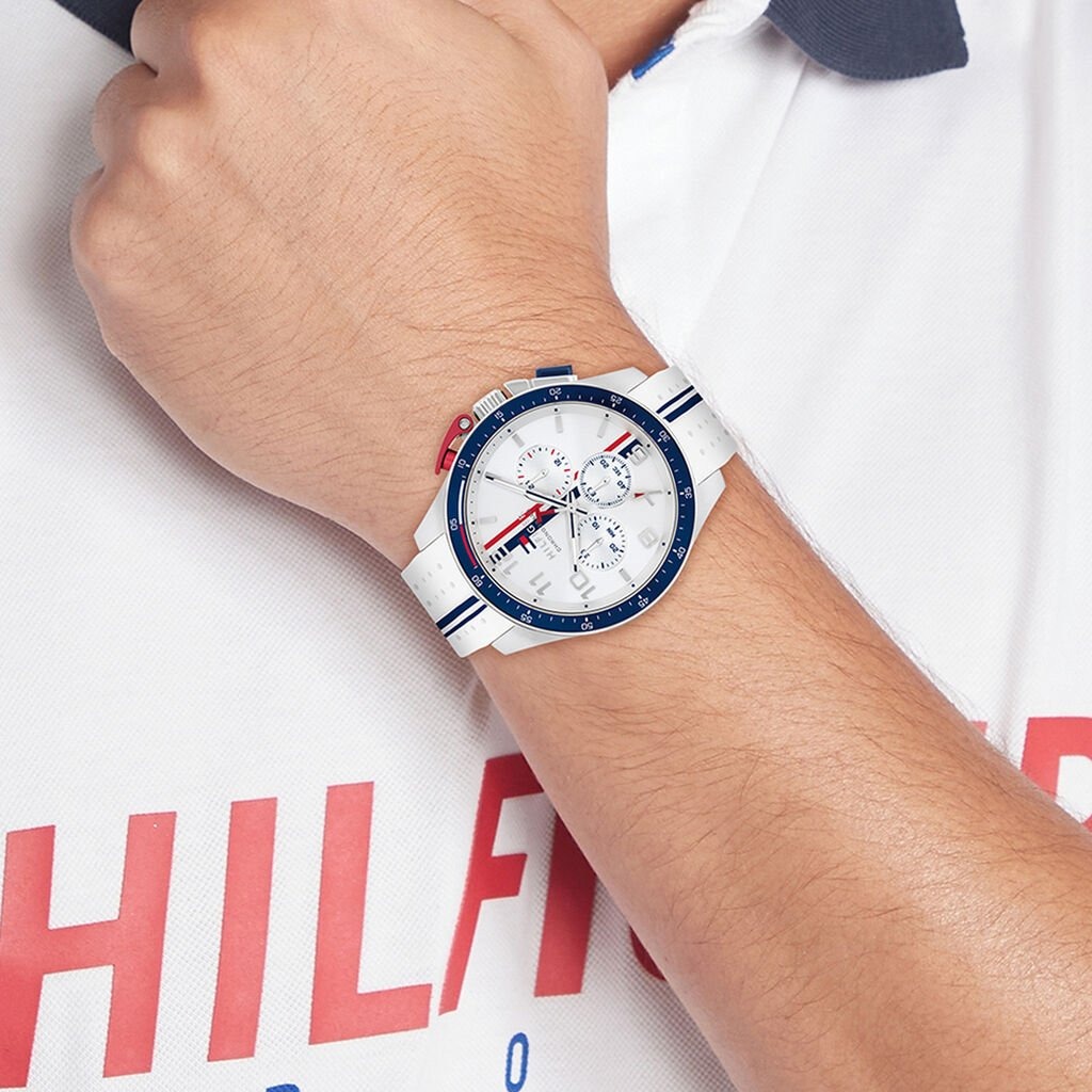 Montre Tommy Hilfiger Bank Blanc
