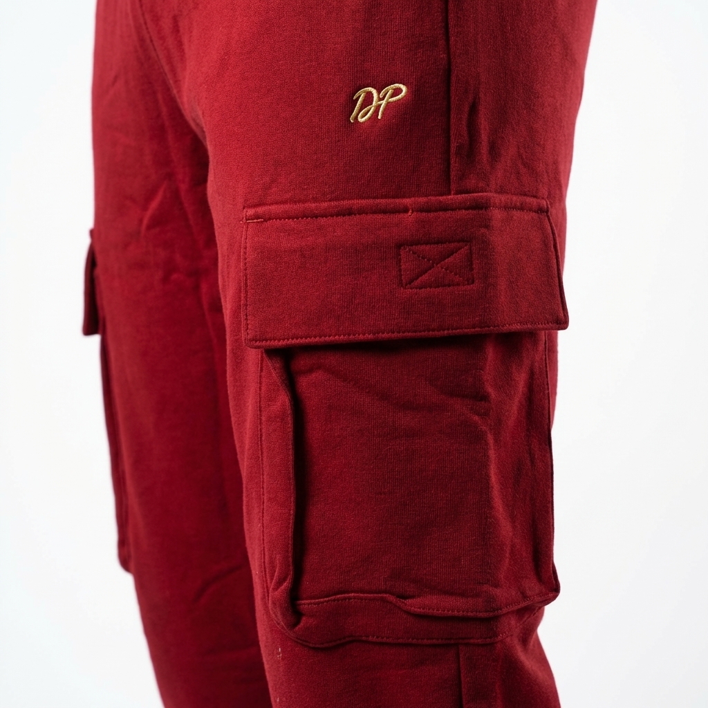 DEPART JOGGING CARGO SLIM HOMME BORDEAU