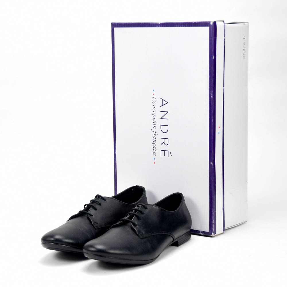 ANDRÉ DERBY FEMME COMPLICITY CUIR NOIR