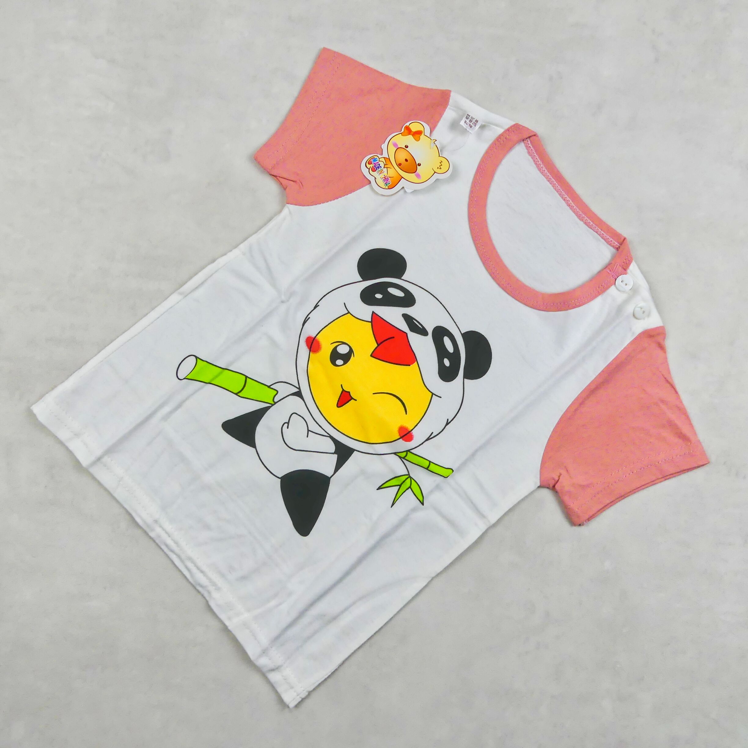 ENSEMBLE BLANC MOTIF MICKEY PANDA 