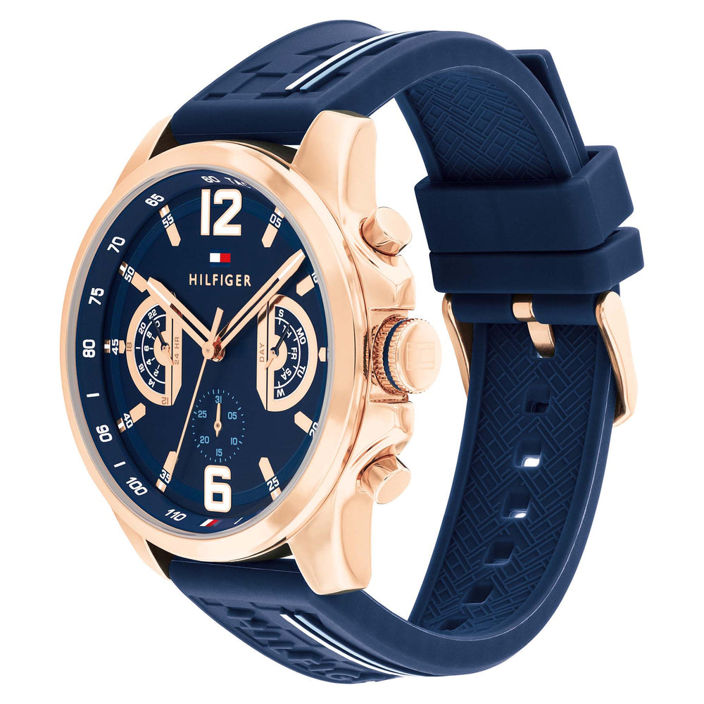 Montre Tommy Hilfiger Silicone Navy Dial Multi-function