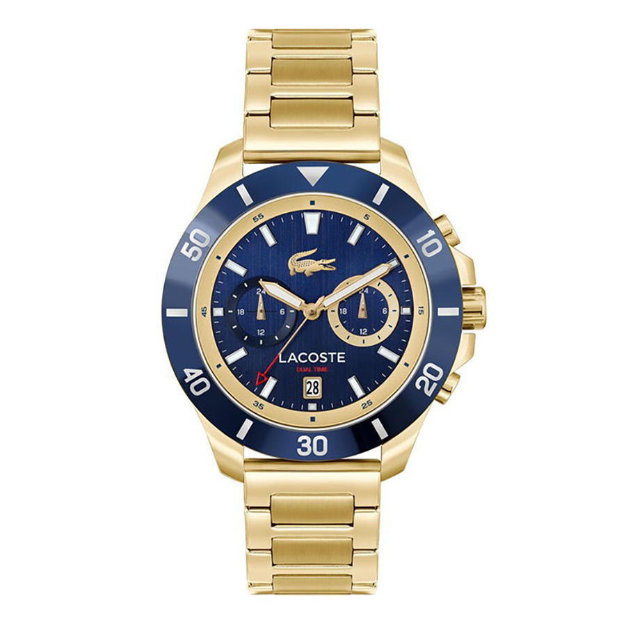 MONTRE Lacoste Gold Steel Navy Dial Multi-function Men\'s Watch