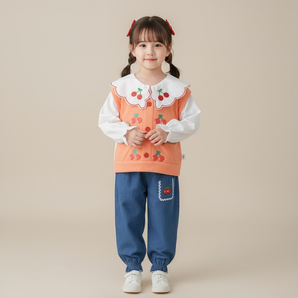 ENSEMBLE 2 pcs Orange cerise