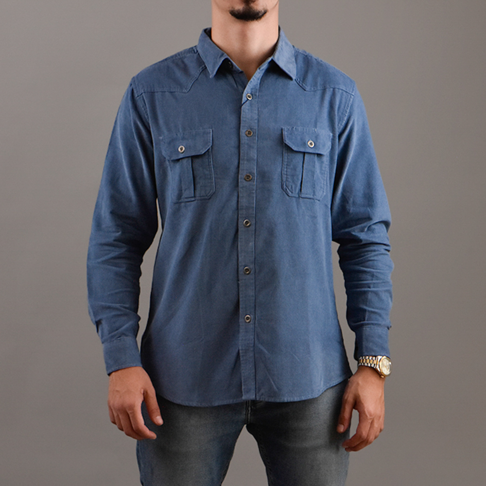 CHEMISE denim léger Bleu