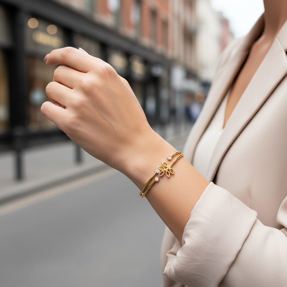 BRACELET FEUILLAGE ÉTOILÉ