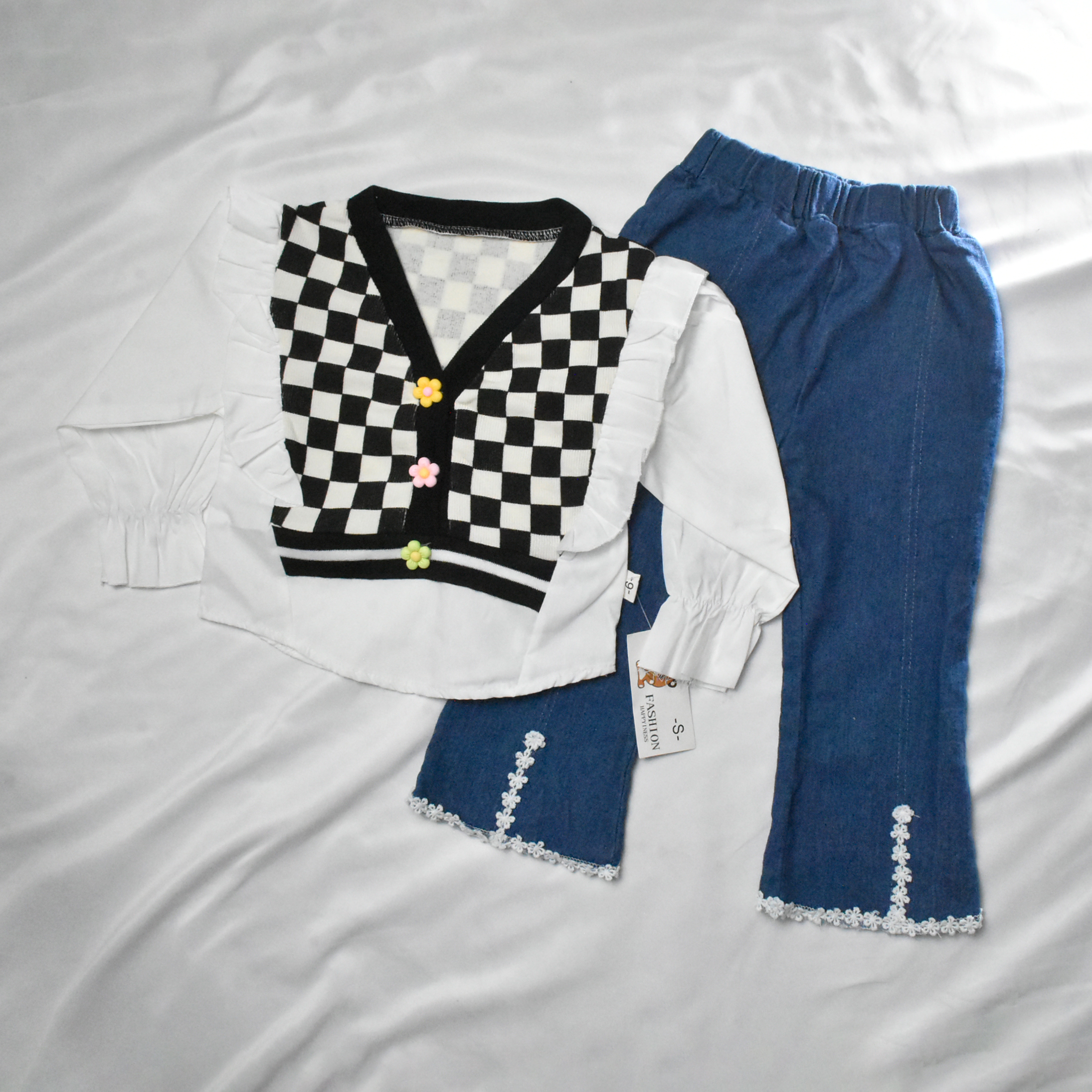 ENSEMBLE 2 PCS NOIR ET BLANC