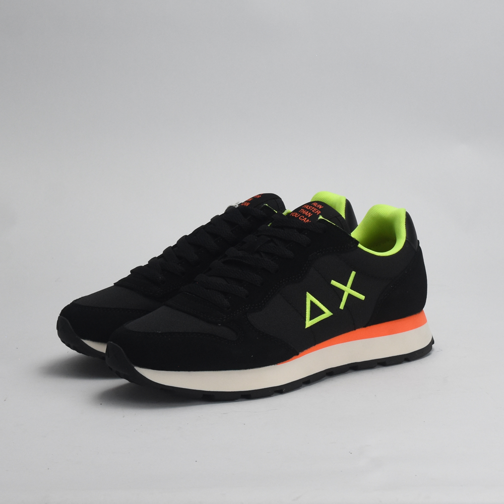 BASKET SUN68 TOM FLUO 11 NERO 