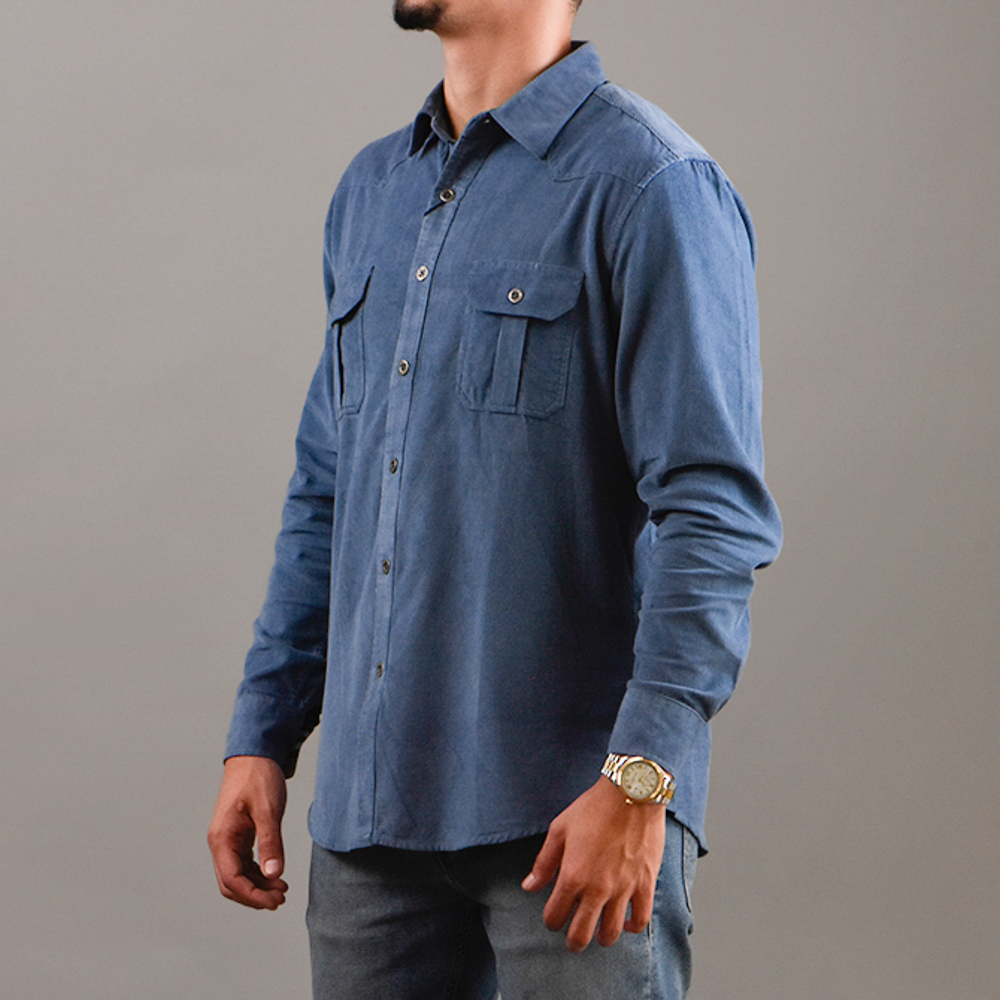 CHEMISE denim léger Bleu