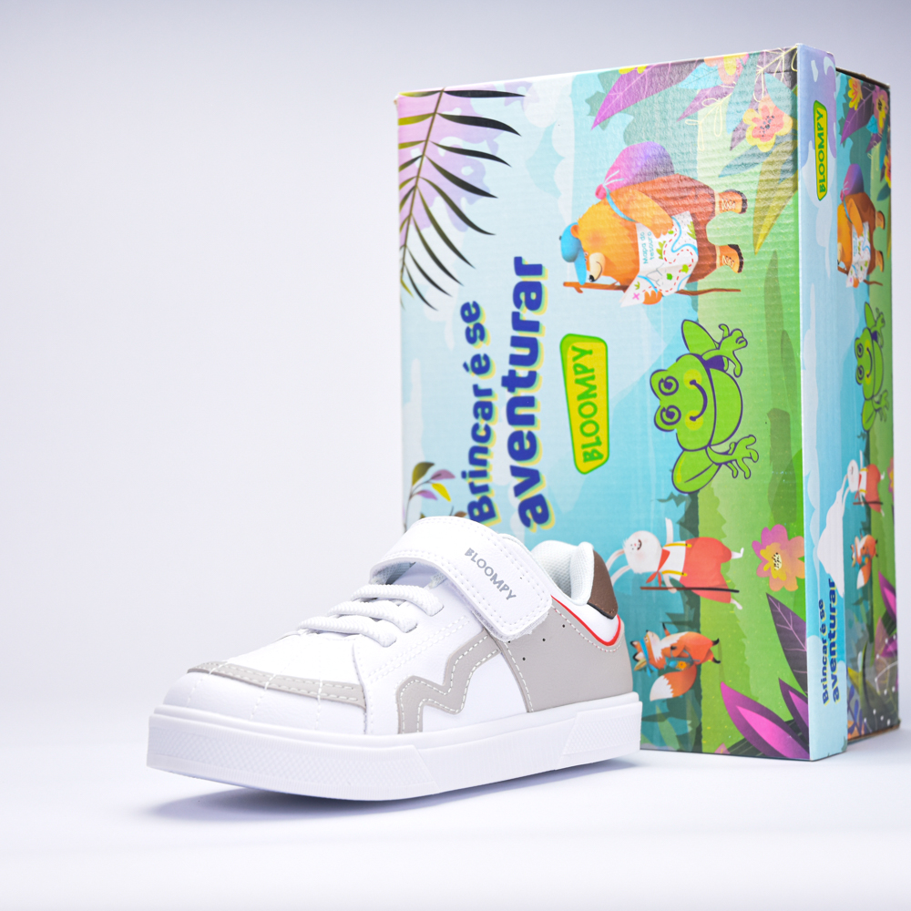 BLOOMPY BRANCO/CINZA