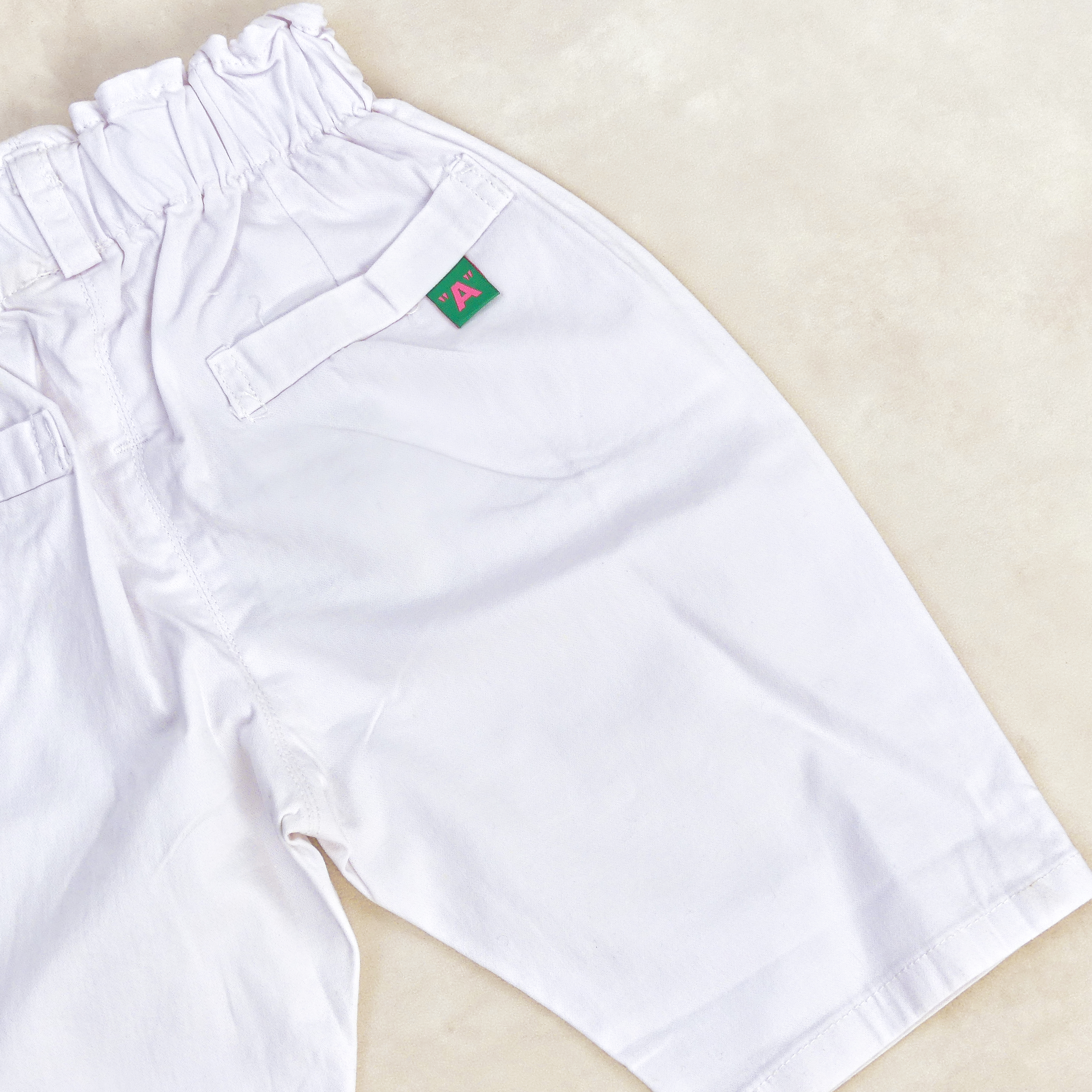 Pantacourt Blanc motif  -A-