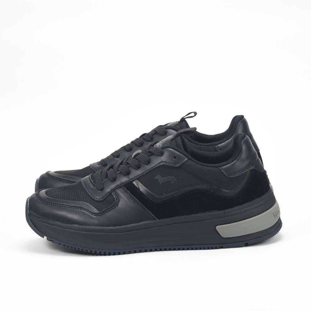 Harmont and Blaine Suede and Fabric Sneakers