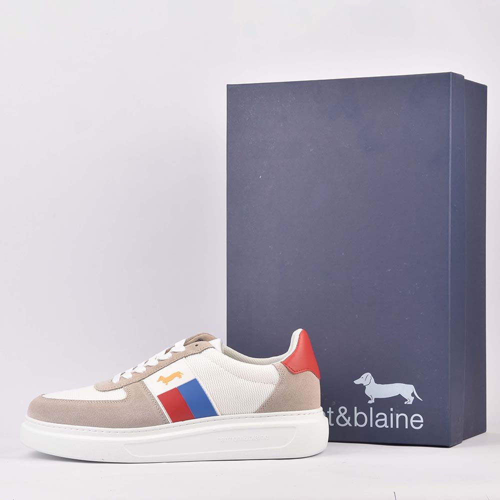 HARMONT AND BLAINE SCARPA UOMO CAMOSCIO  BEIGE 