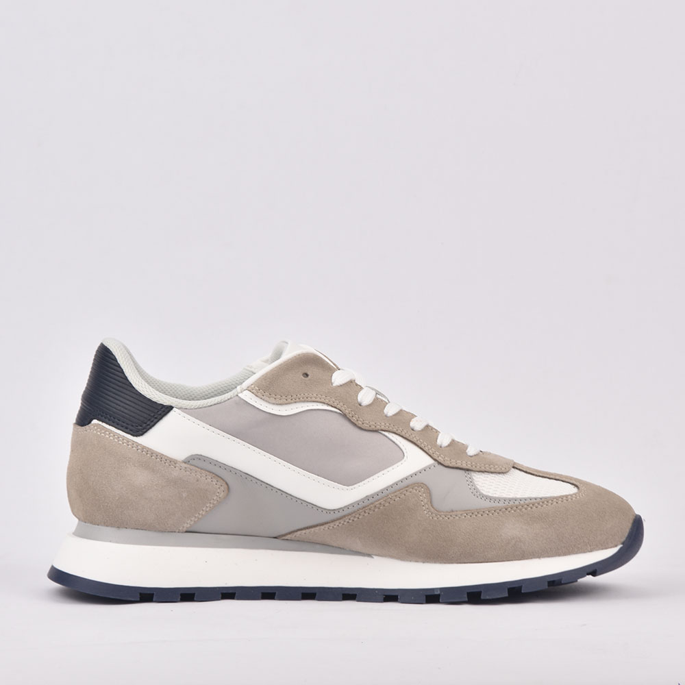 HARMONT AND BLAINE SCARPA UOMO CALF   BEIGE  BIANCO 