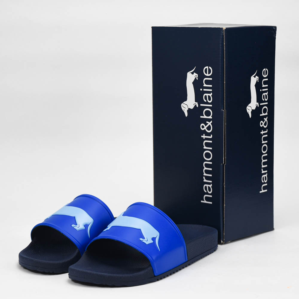 HARMONT AND BLAINE CIABATTA UOMO EVA - LOGO BLU - AZZURRO 