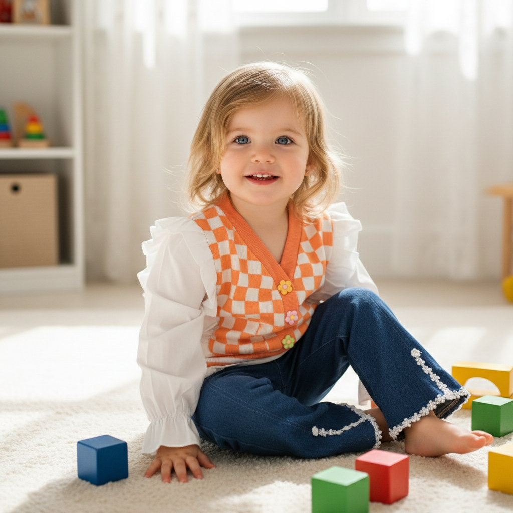 ENSEMBLE 2 pcs t-shirt ORANGE