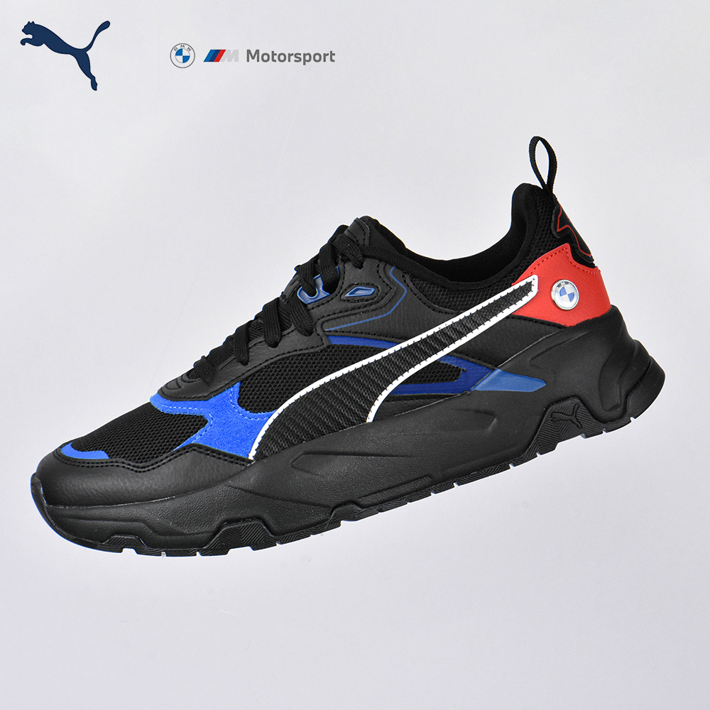 PUMA BMW MMS TRINITY  BLACK PRO-BLUE POP RED