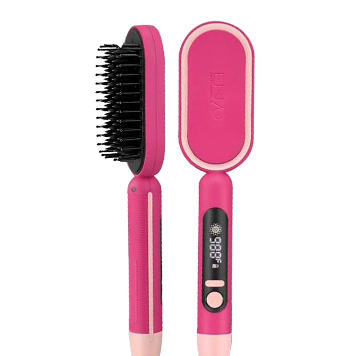 ENZO PROFESSIONAL Peigne Pour Cheveux Chauffante Lissante Pro 988F°