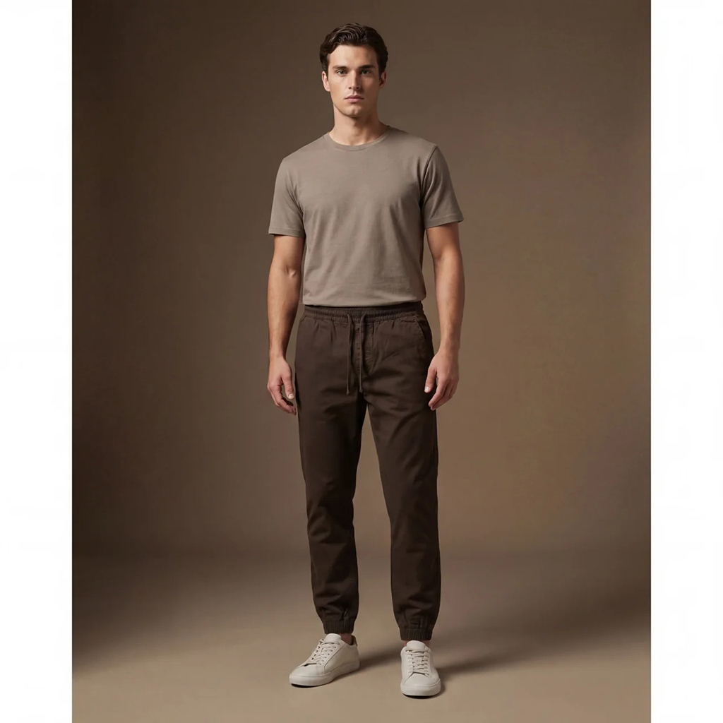 DEPART  JOGGER SLIM HOMME MARRON