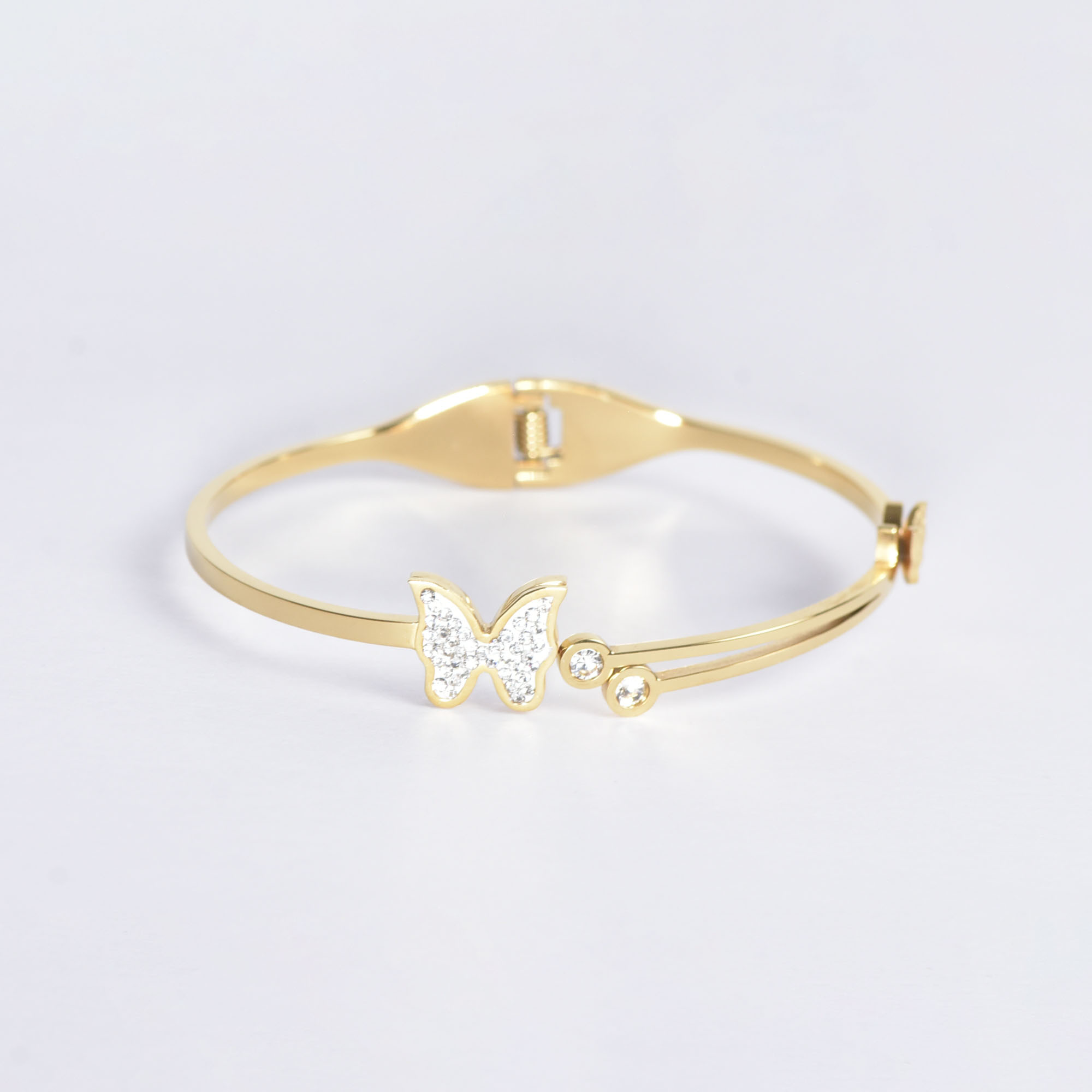 BRACELET LUMIÈRE DE PAPILLIONS DORÉ