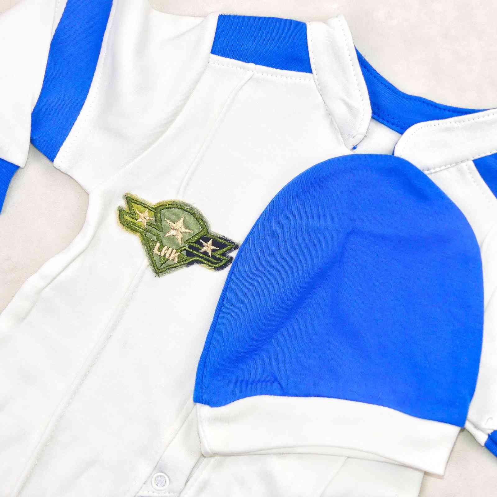 BABY PILLOT BLANC BLEUE F