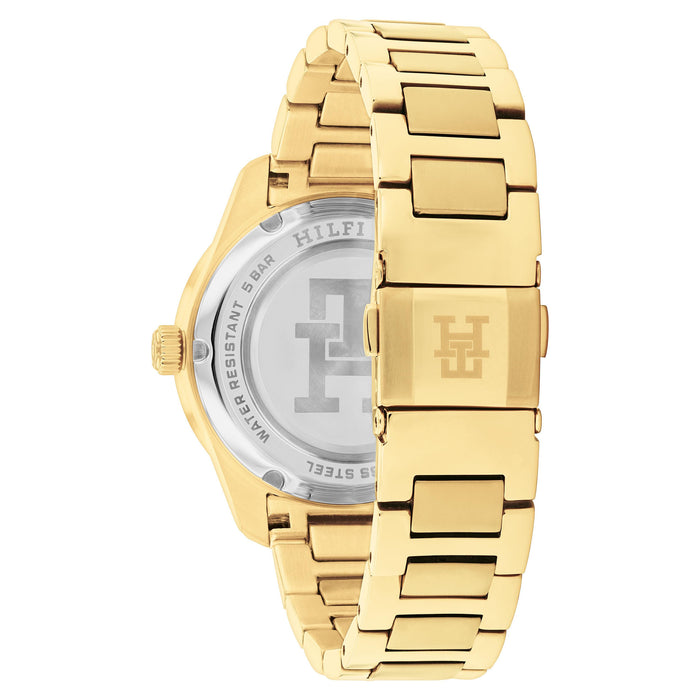 Montre Tommy Hilfiger Gold Steel Silver Dial