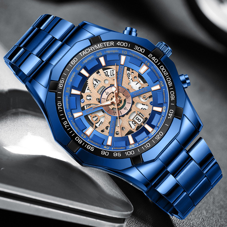 Montre Homme BINBOND SPORT BLEU
