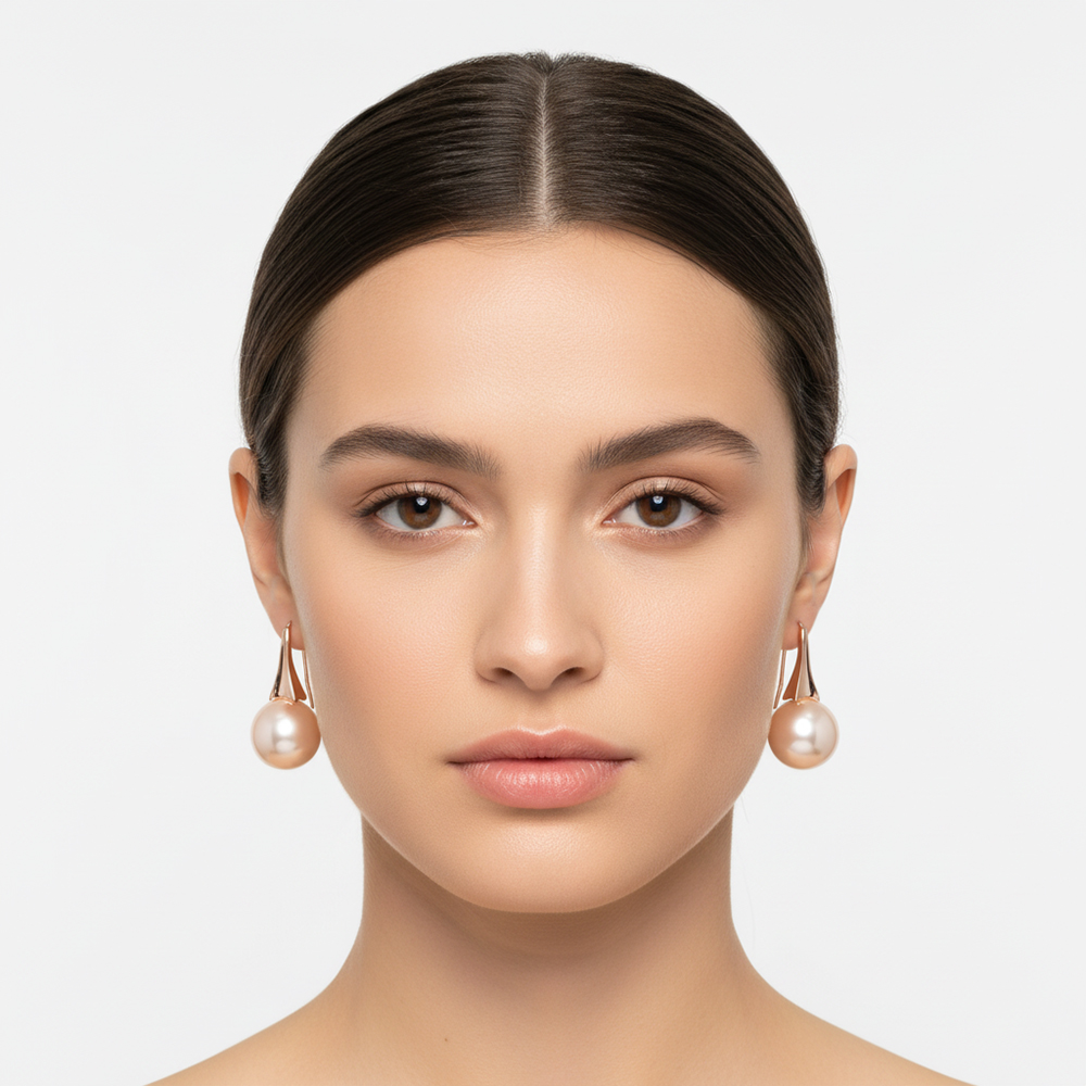 ROSE PEARL EARRINGS