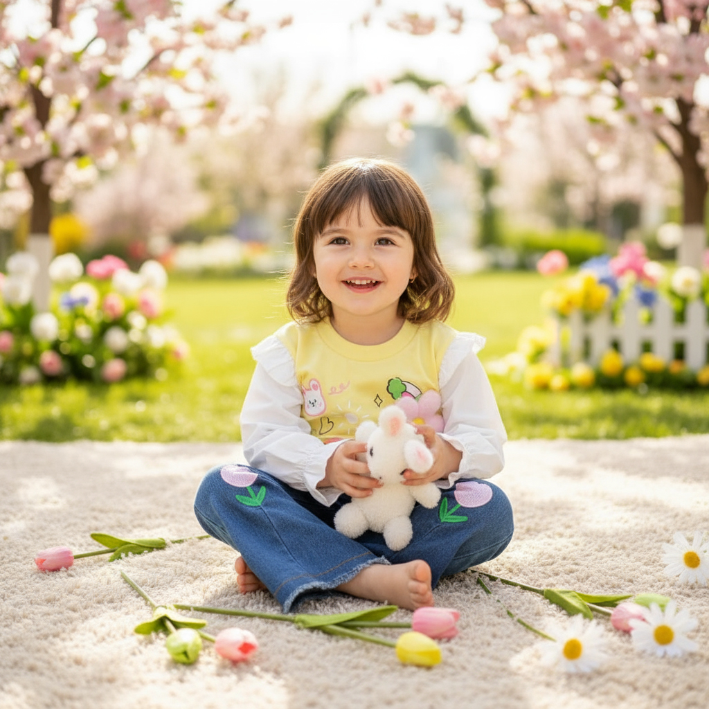 ENSEMBLE 2pcs jaune catoon