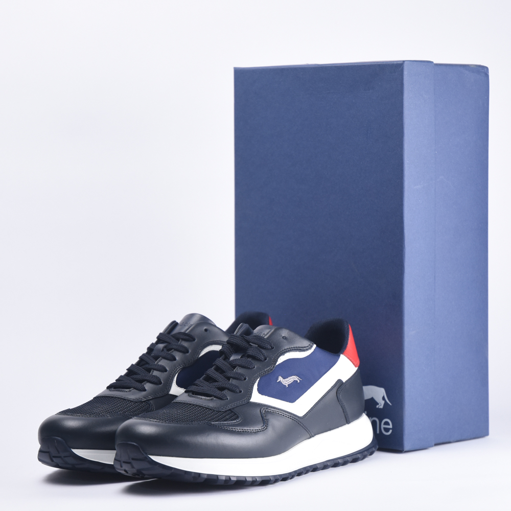 HARMONT AND BLAINE SCARPA UOMO CALF  BLU 