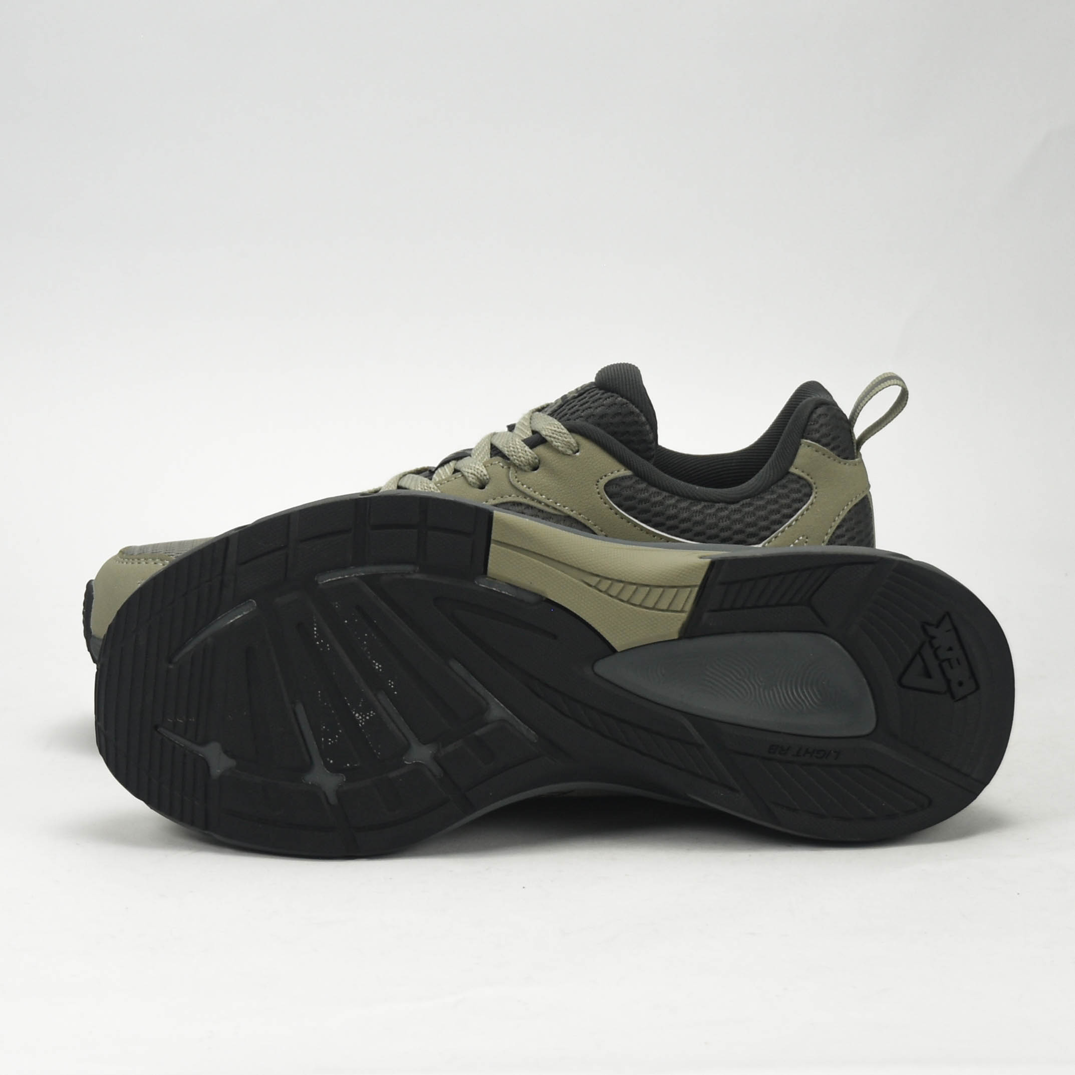 PEAK TRAINING RUNNING SHOES-ASPHALT GREEN/MAGNETIC GREY