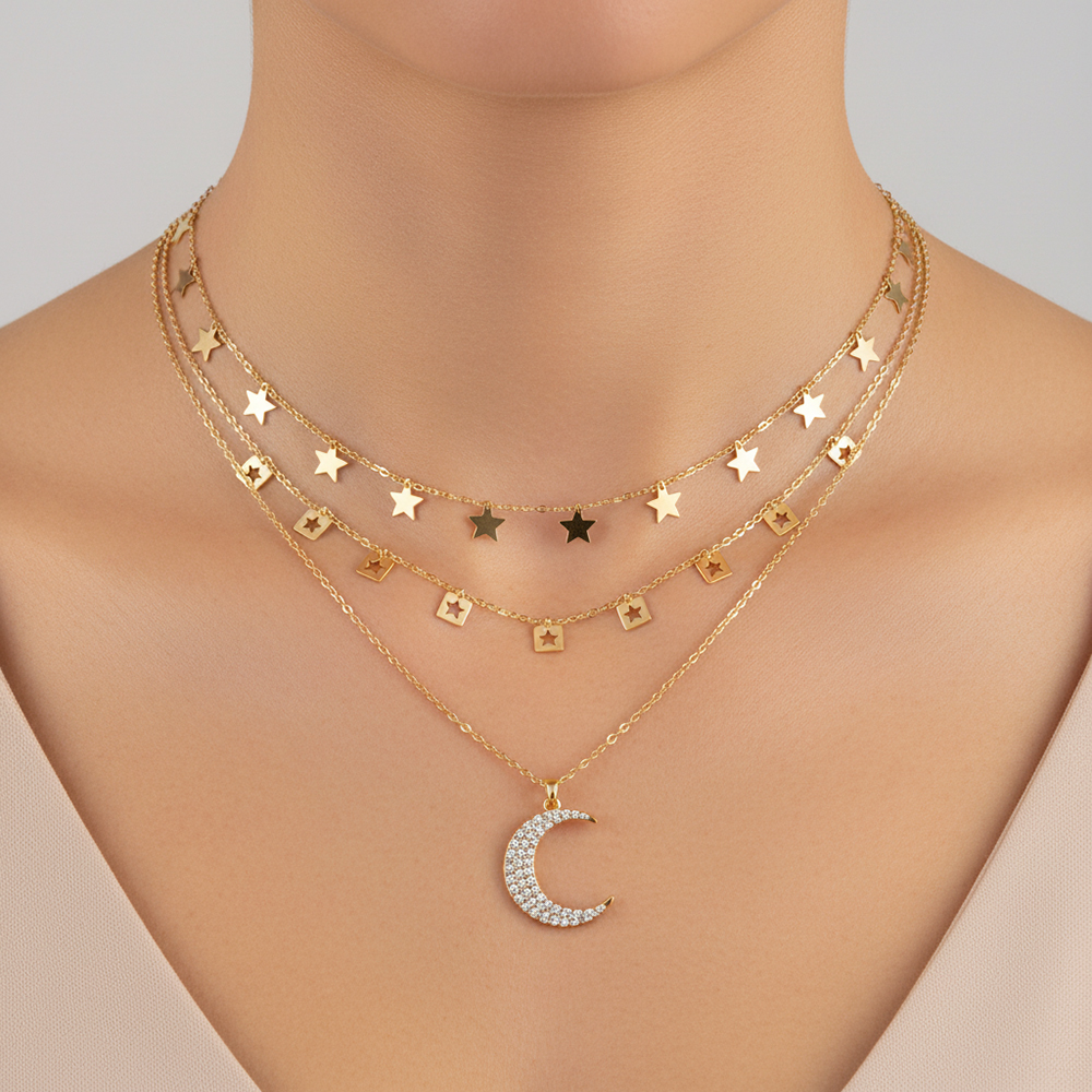 Collier double chaîne n°37
