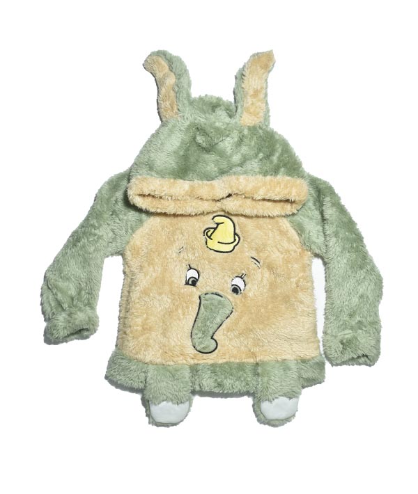 pyjama fourrure vert et beige (motiFe elephant)