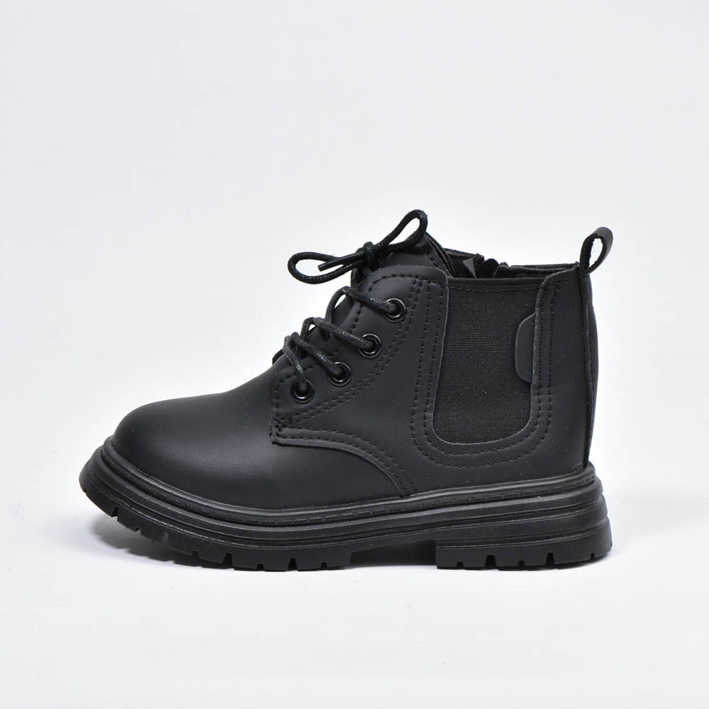 Bottes coordonnantes à lacets Noir Enfants