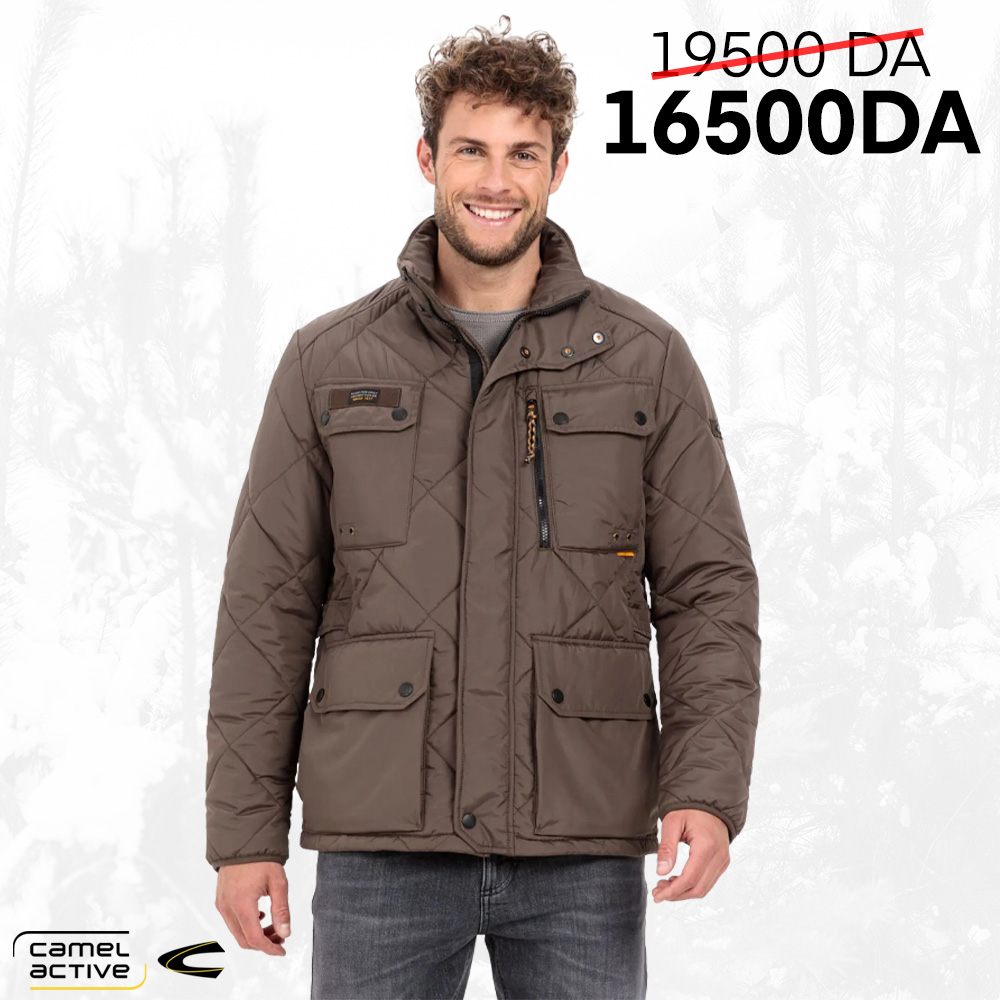 CAMEL ACTIVE Functional jacket with diamond quilting