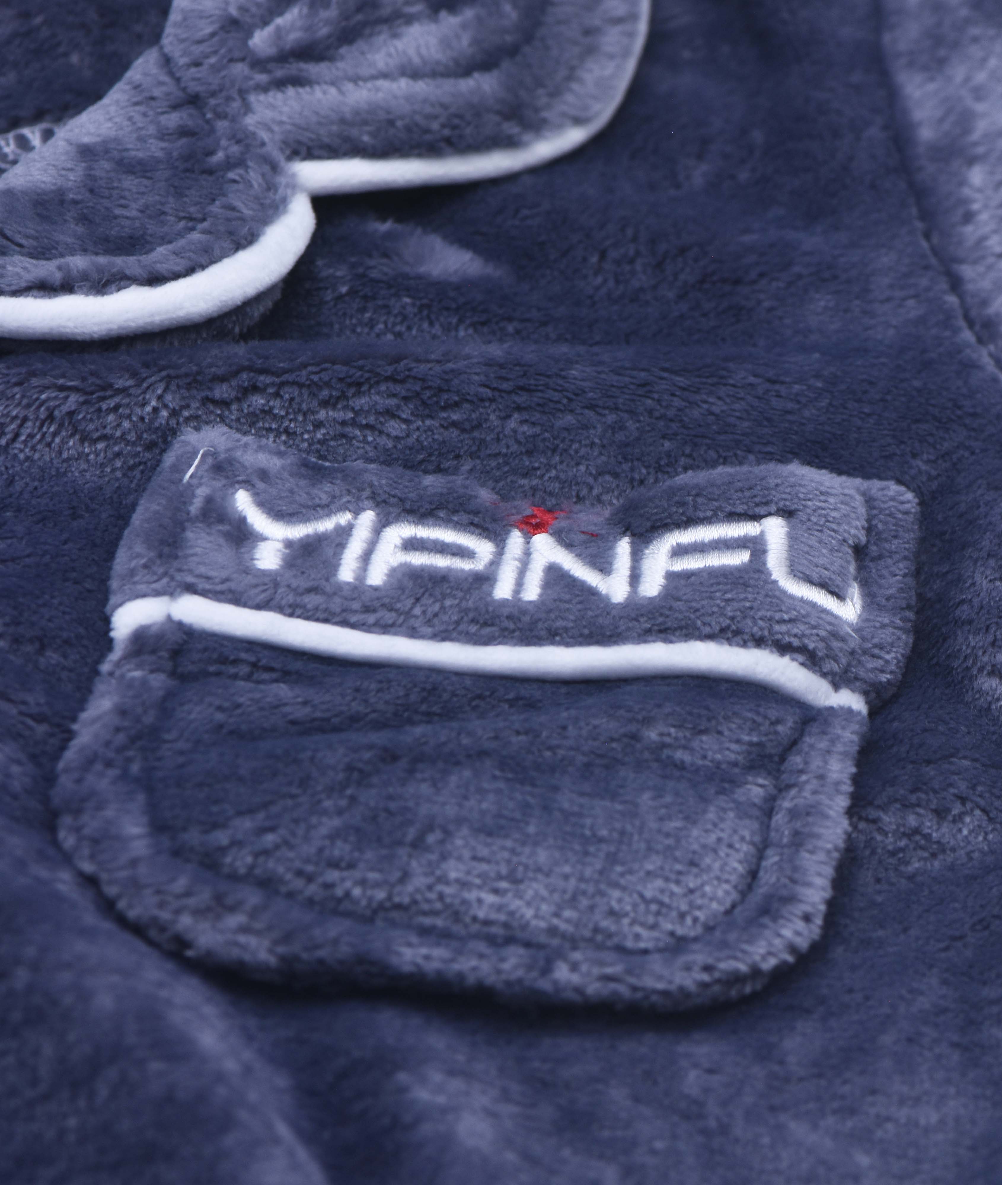 pyjama fourrure gris - yipinfu-