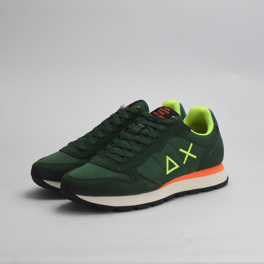 BASKET SUN68 TOM FLUO-37-VERDE SCURO