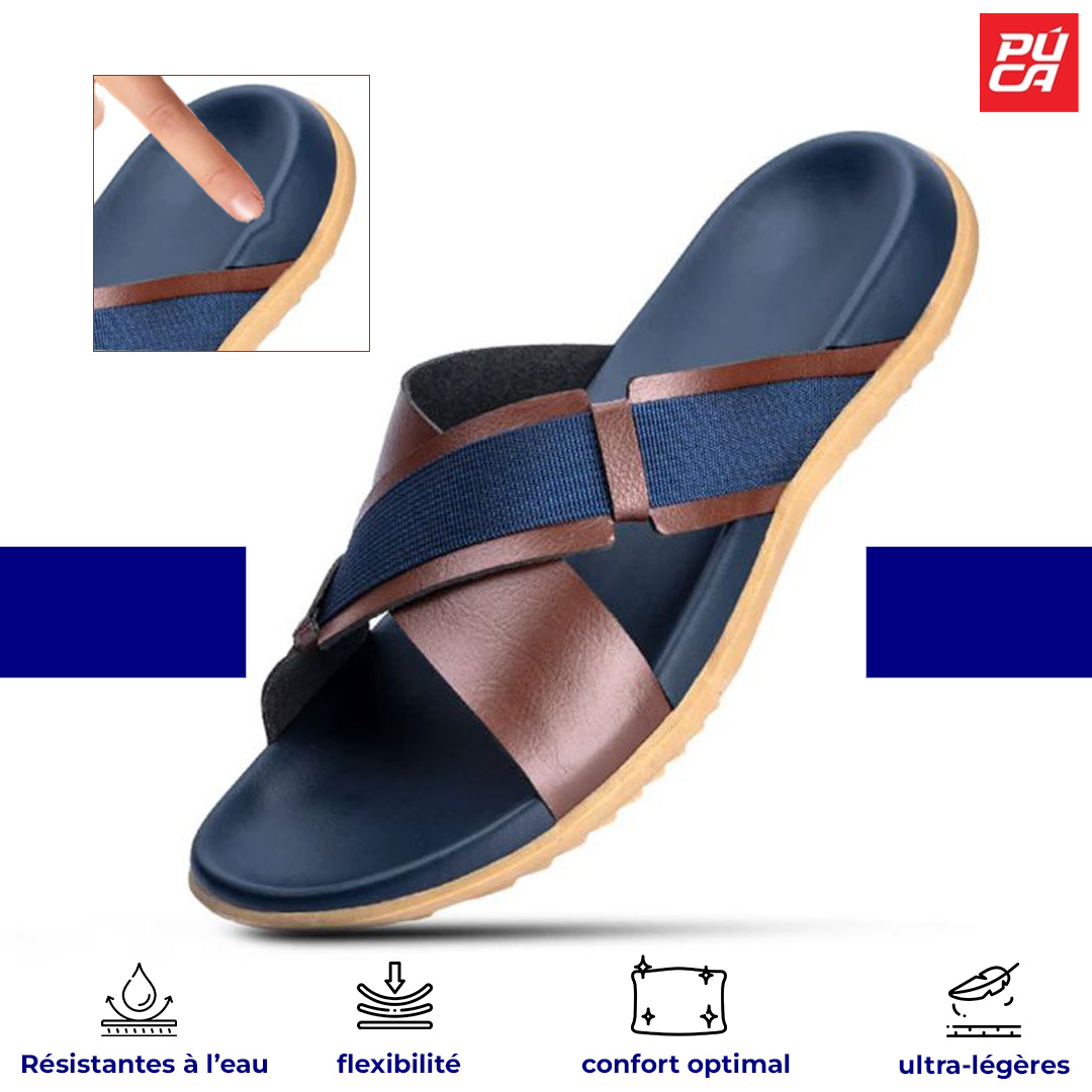 PUCA ROYAL SLIDER02 NAVY 