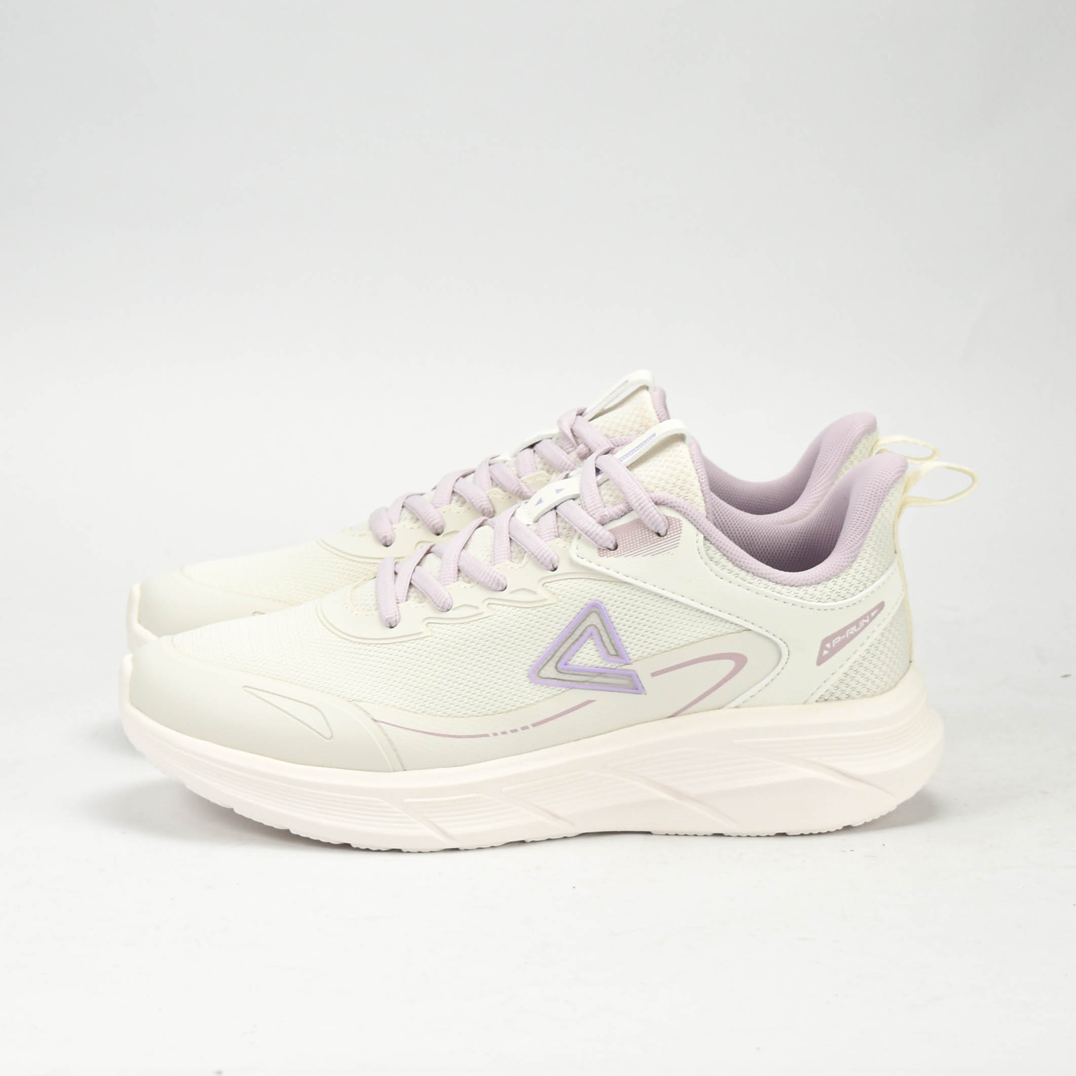 PEAK TRAINING RUNNING SHOES-WHITE/PURPLE