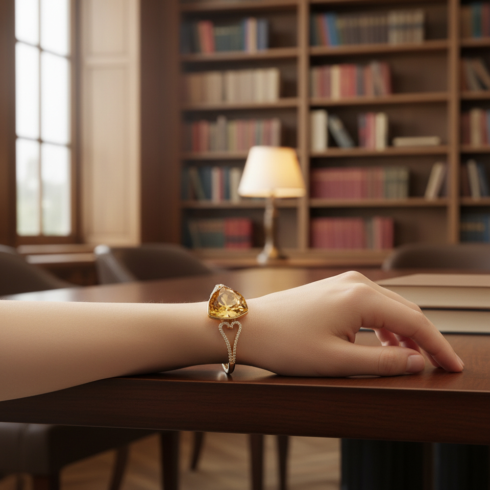 Bracelet triangle miel