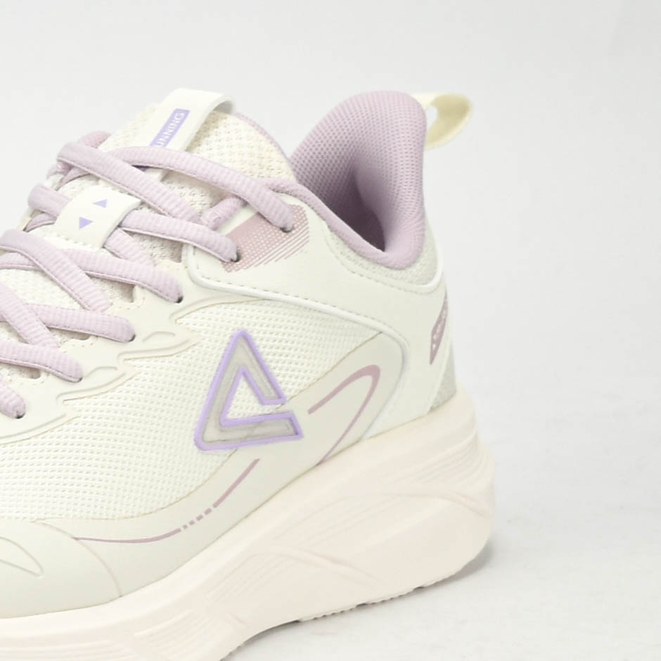 PEAK TRAINING RUNNING SHOES-WHITE/PURPLE