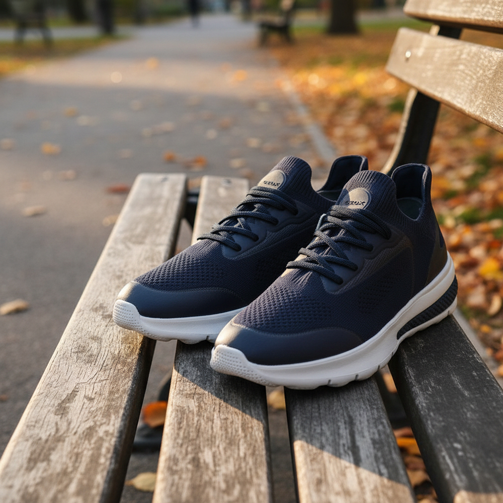 BASKET GEOX U SPHERICA BLEU NUIT 