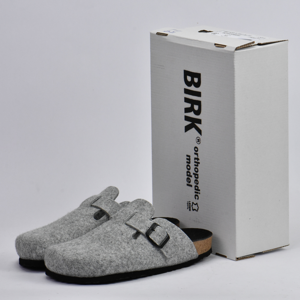 BIRKSBOT FEUTRE GRIS PLANTA NOIR