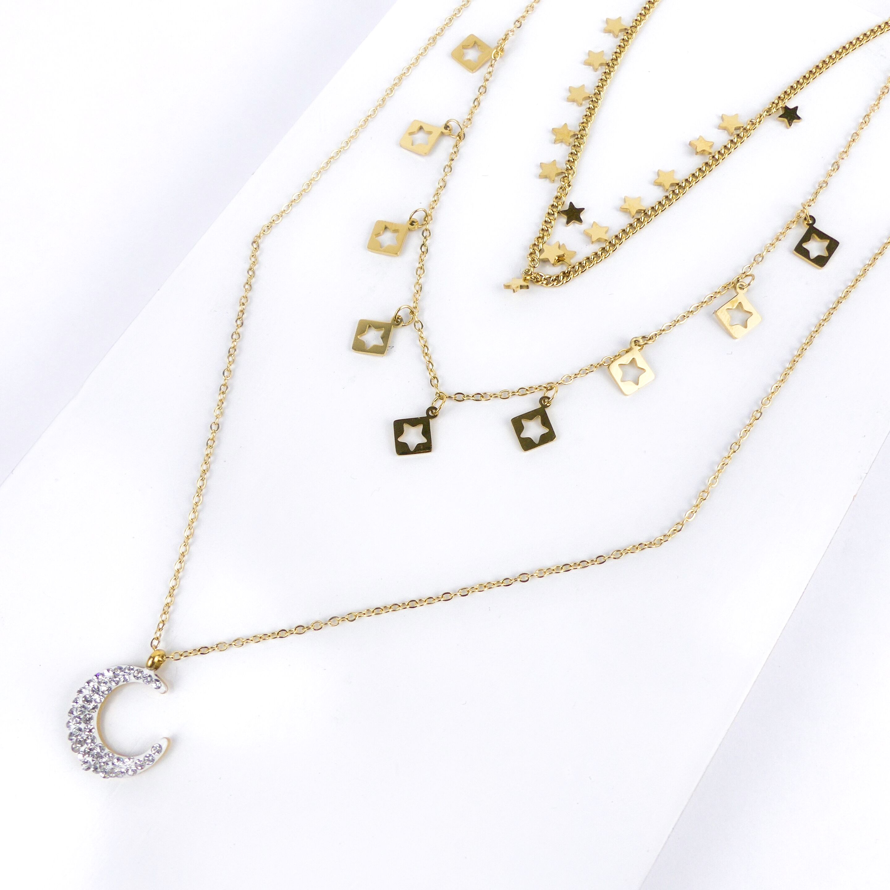 Collier double chaîne n°37