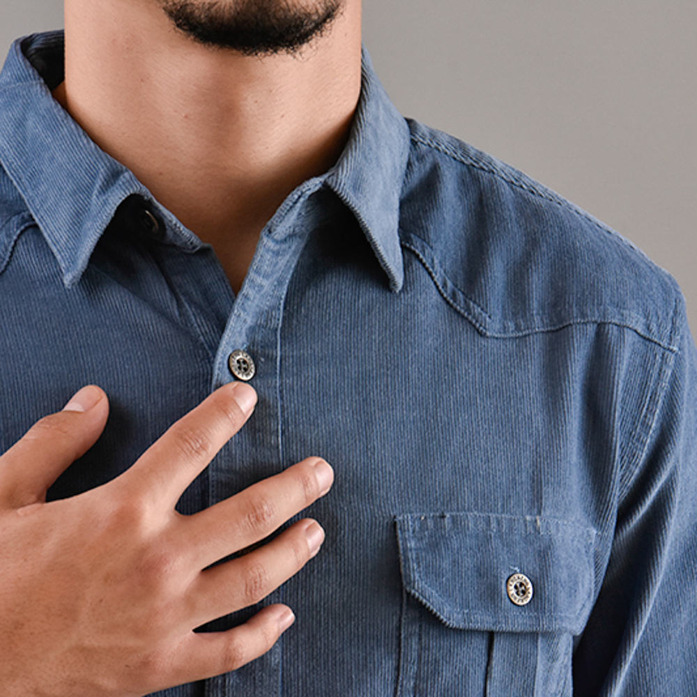 CHEMISE denim léger Bleu